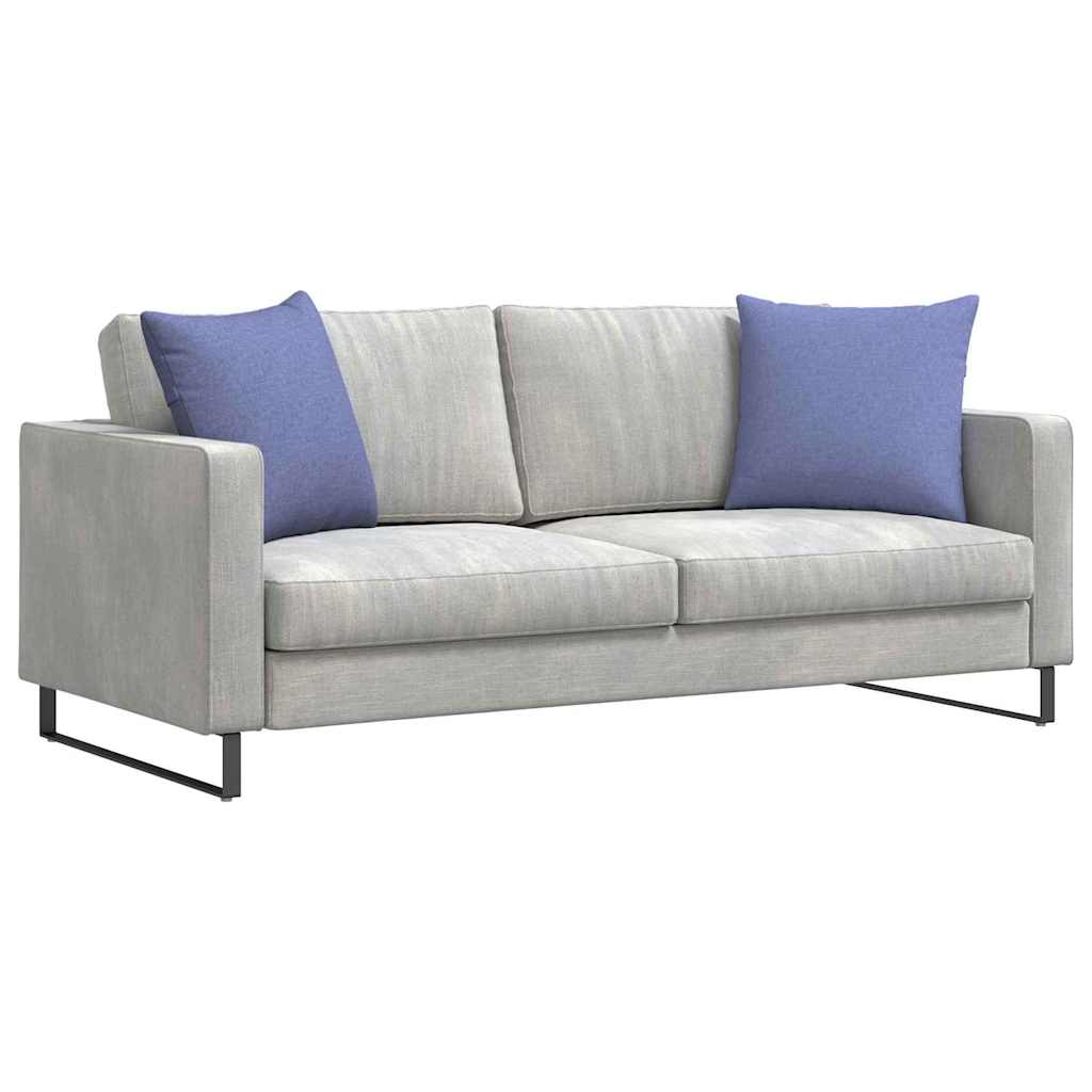 vidaXL Poduszki na sofę 2 pcs Niebieski dżins 50 x 50 cm tkanina