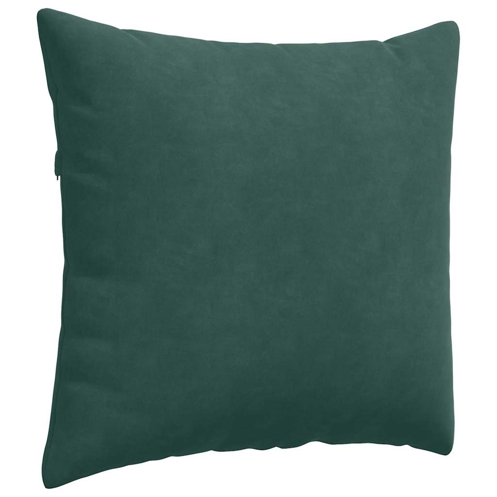 vidaXL Poduszki na sofę 2 pcs Ciemna zieleń 50 x 50 cm