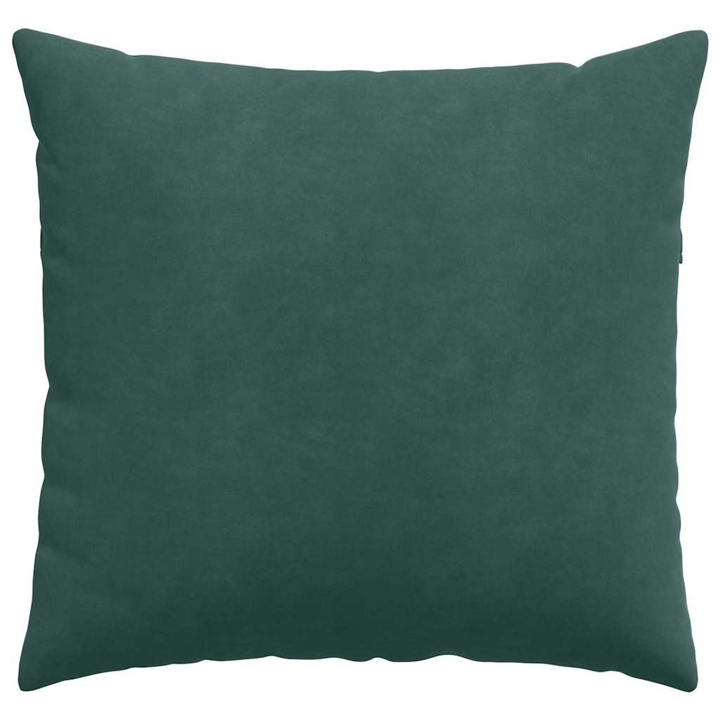 vidaXL Poduszki na sofę 2 pcs Ciemna zieleń 50 x 50 cm