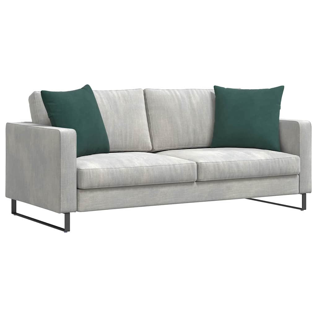 vidaXL Poduszki na sofę 2 pcs Ciemna zieleń 50 x 50 cm