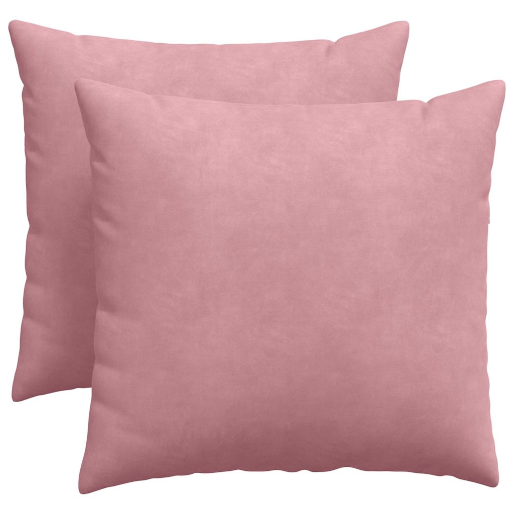 vidaXL Poduszki na sofę 2 pcs Różowy 50 x 50 cm Tkanina sztruksowa