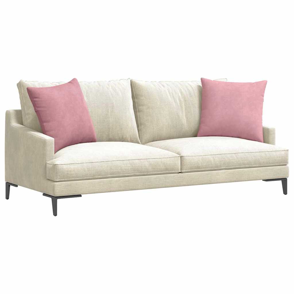 vidaXL Poduszki na sofę 2 pcs Różowy 50 x 50 cm Tkanina sztruksowa