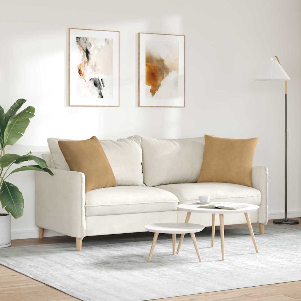 vidaXL Poduszki na sofę 2 pcs Brązowy 50 x 50 cm Tkanina sztruksowa