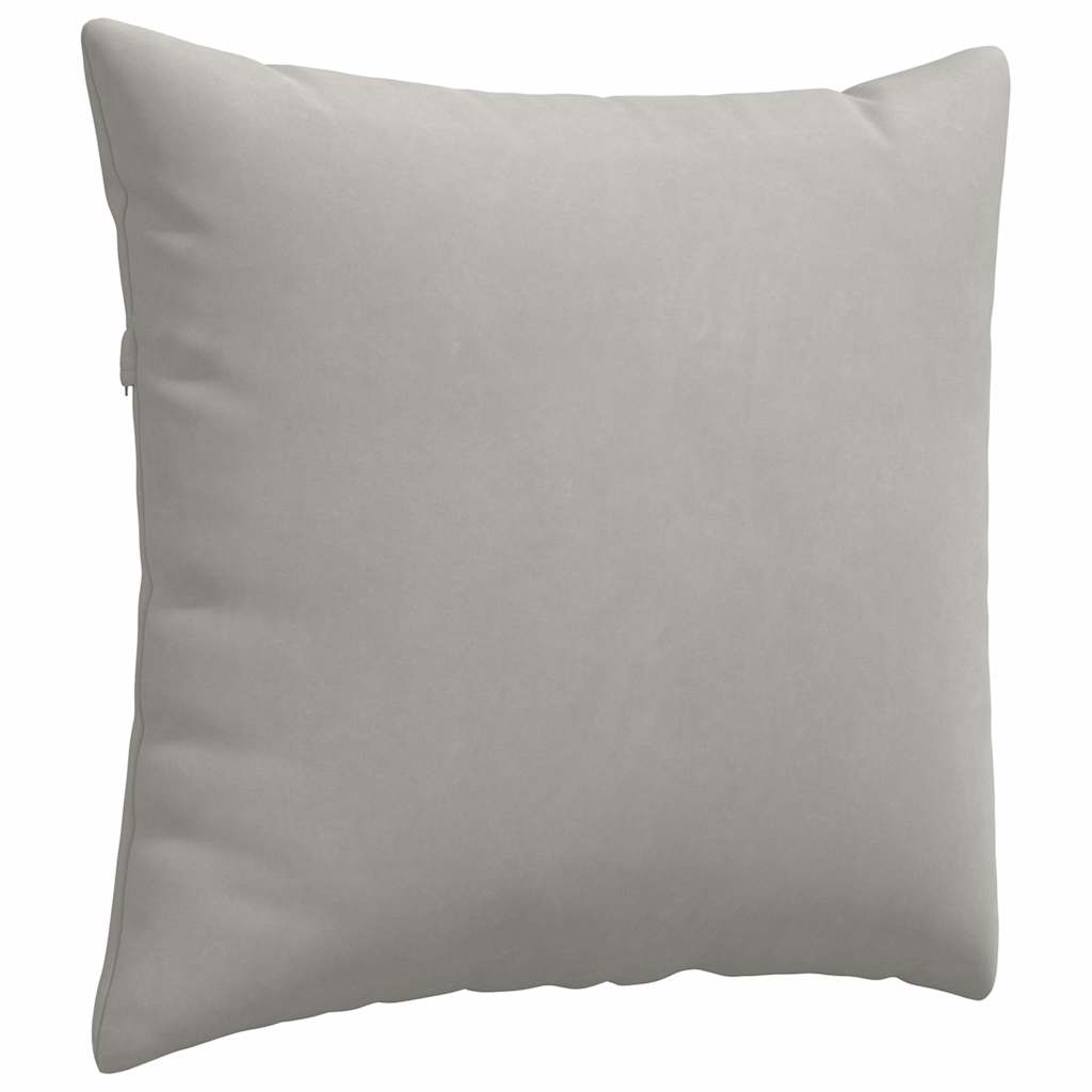 vidaXL Poduszki na sofę 2 pcs Jasnoszary 50 x 50 cm tkanina