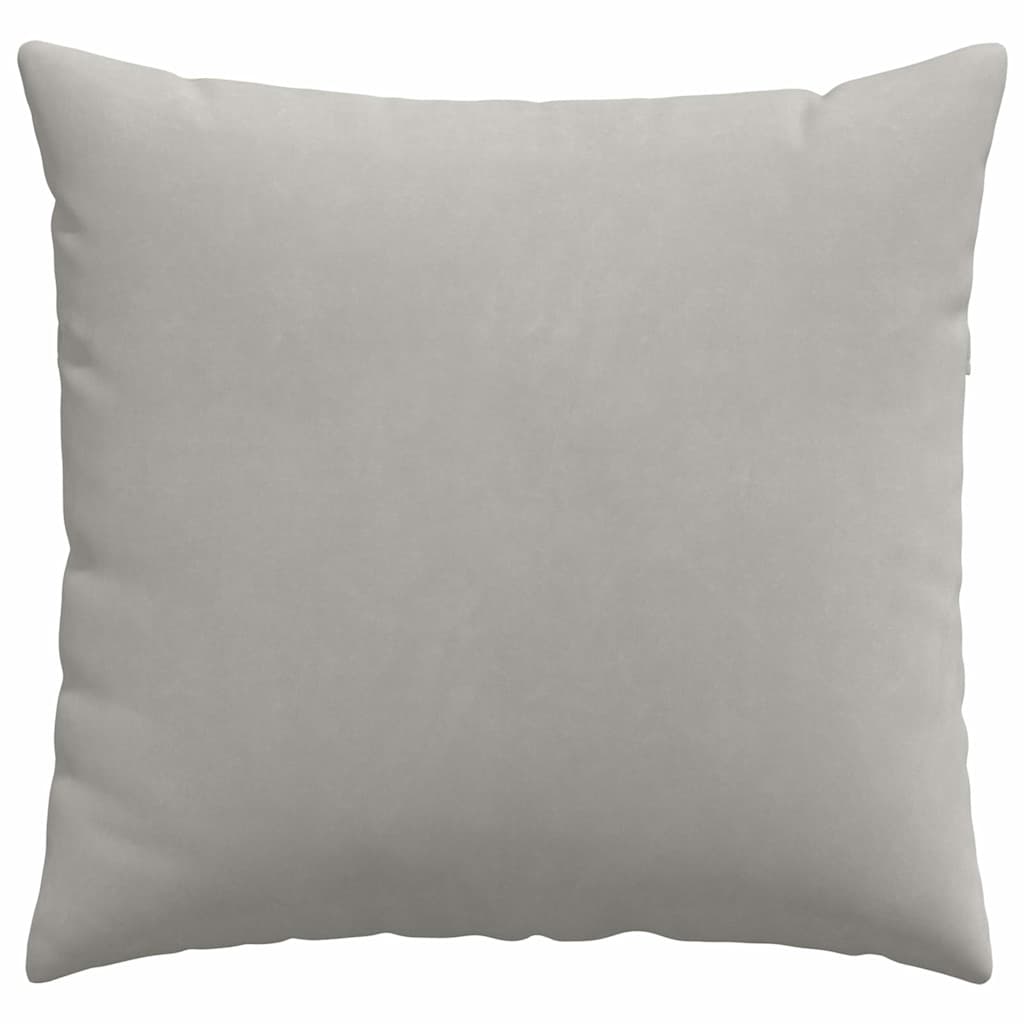vidaXL Poduszki na sofę 2 pcs Jasnoszary 50 x 50 cm tkanina