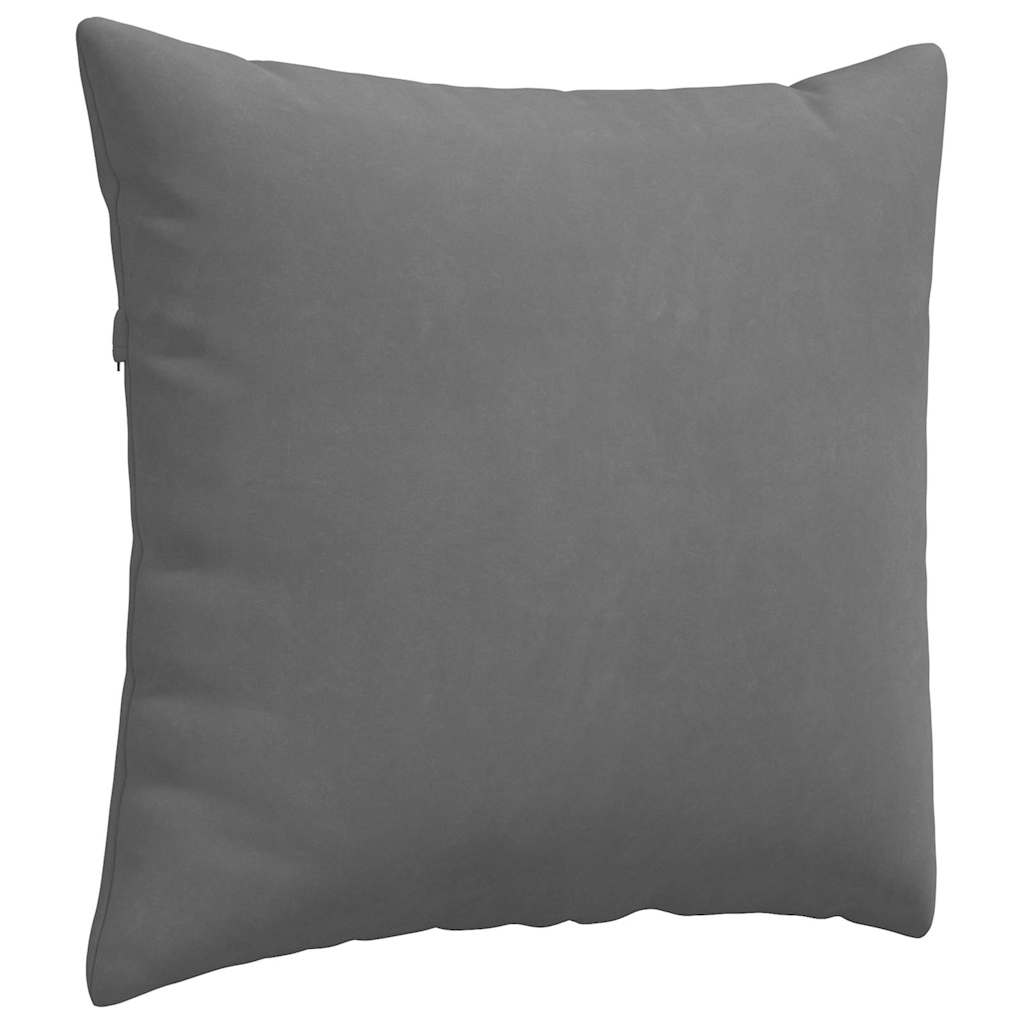 vidaXL Poduszki na sofę 2 pcs Ciemnoszary 50 x 50 cm tkanina