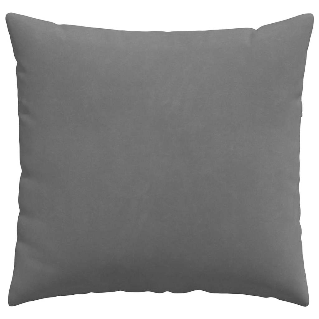 vidaXL Poduszki na sofę 2 pcs Ciemnoszary 50 x 50 cm tkanina