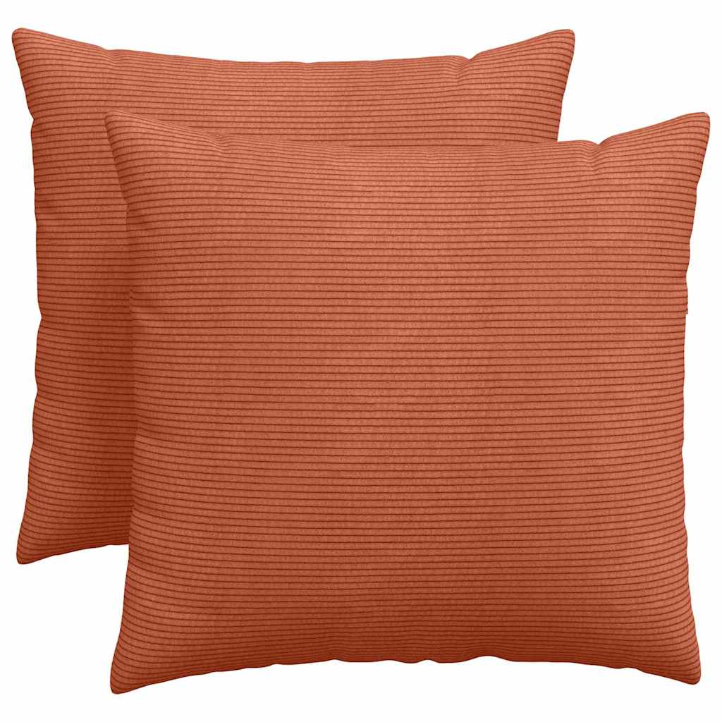 vidaXL Poduszki na sofę 2 pcs Czerwono-pomarańczowy 50 x 50 cm