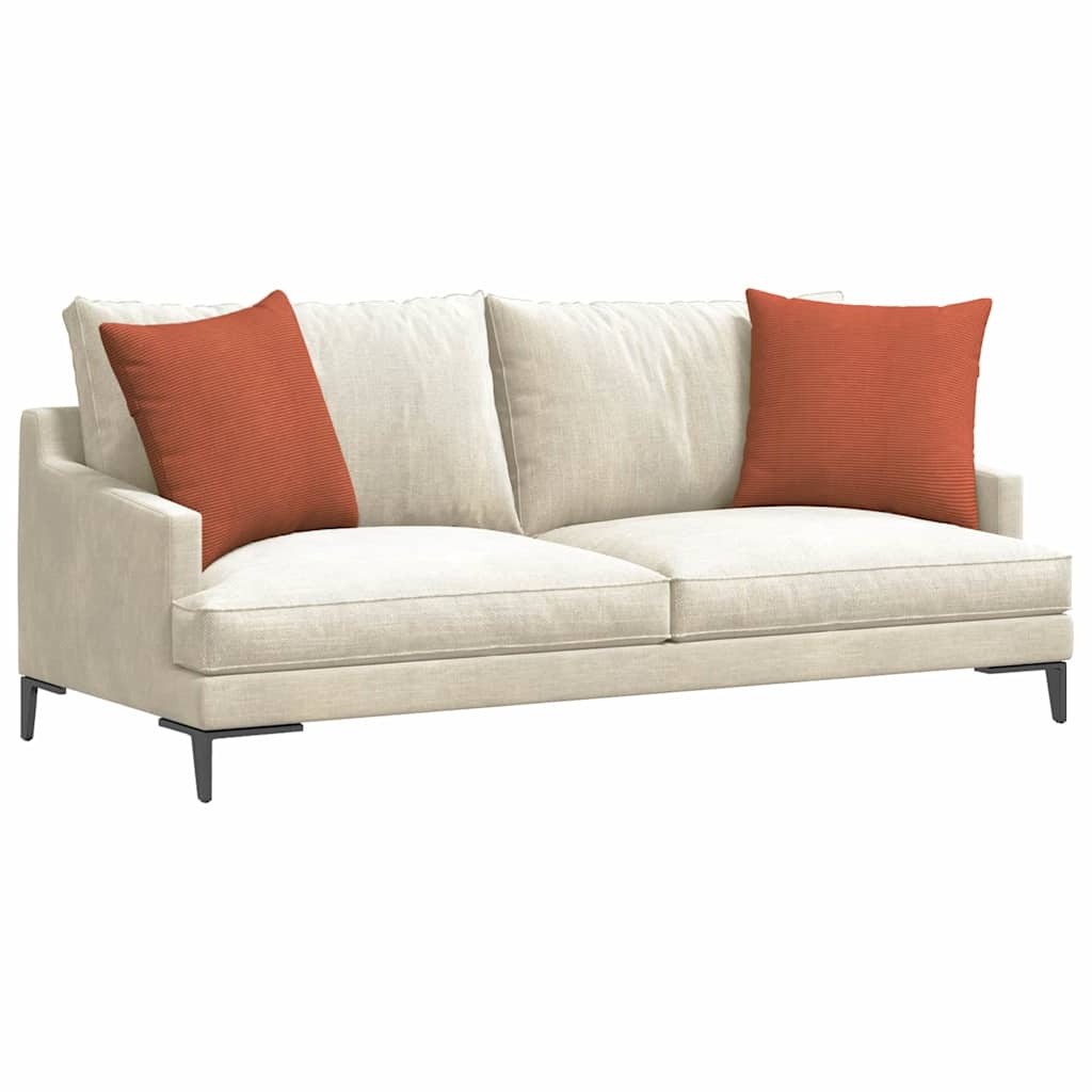 vidaXL Poduszki na sofę 2 pcs Czerwono-pomarańczowy 50 x 50 cm