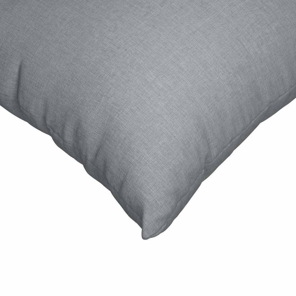 vidaXL Poduszki na sofę 2 pcs Jasnoszary 60 x 60 cm tkanina