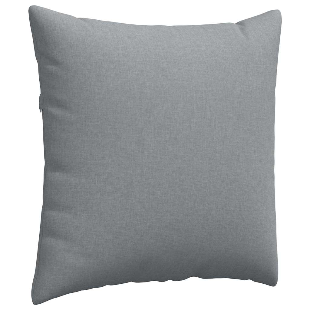 vidaXL Poduszki na sofę 2 pcs Jasnoszary 60 x 60 cm tkanina
