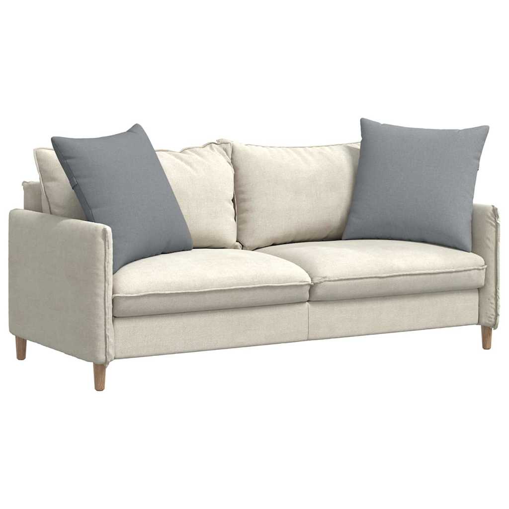 vidaXL Poduszki na sofę 2 pcs Jasnoszary 60 x 60 cm tkanina