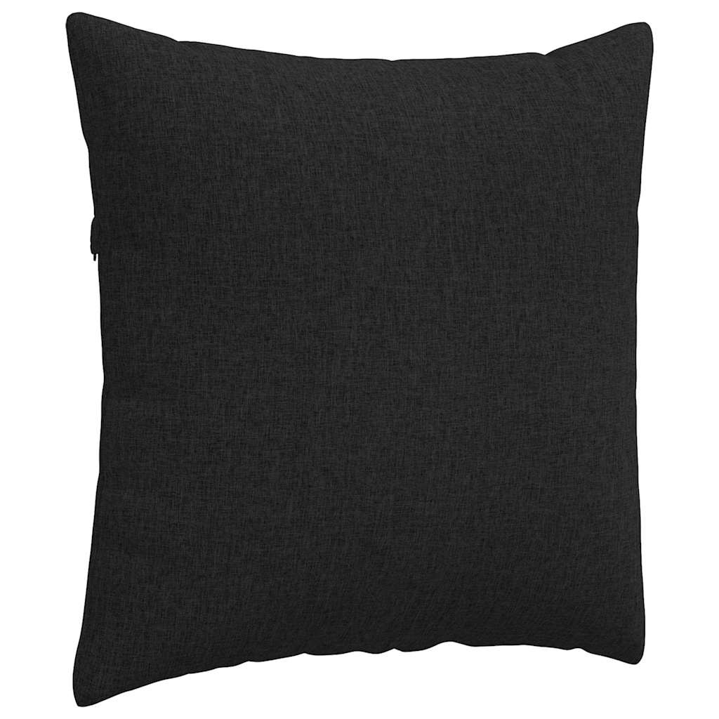 vidaXL Poduszki na sofę 2 pcs Czarny 60 x 60 cm tkanina