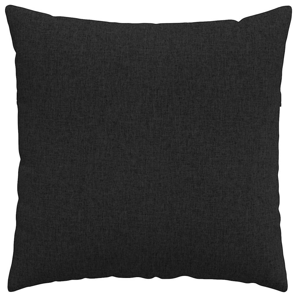 vidaXL Poduszki na sofę 2 pcs Czarny 60 x 60 cm tkanina