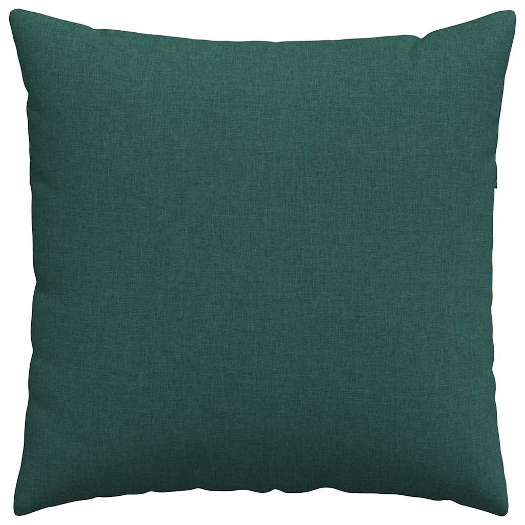 vidaXL Poduszki na sofę 2 pcs Ciemna zieleń 60 x 60 cm tkanina