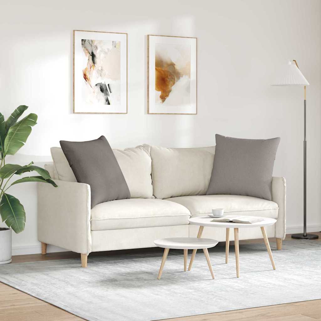 vidaXL Poduszki na sofę 2 pcs Ciemnoszary 60 x 60 cm tkanina