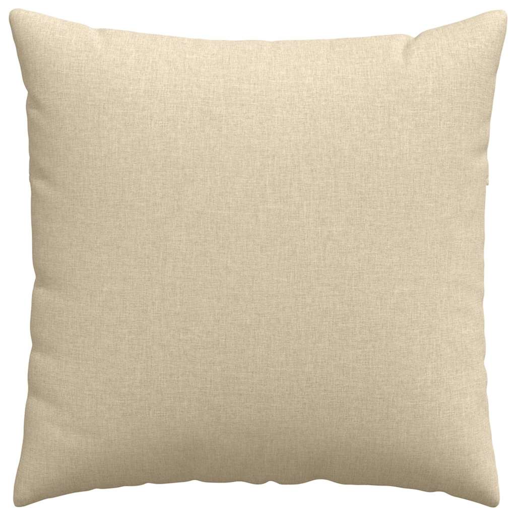vidaXL Poduszki na sofę 2 pcs Kremowy 60 x 60 cm tkanina