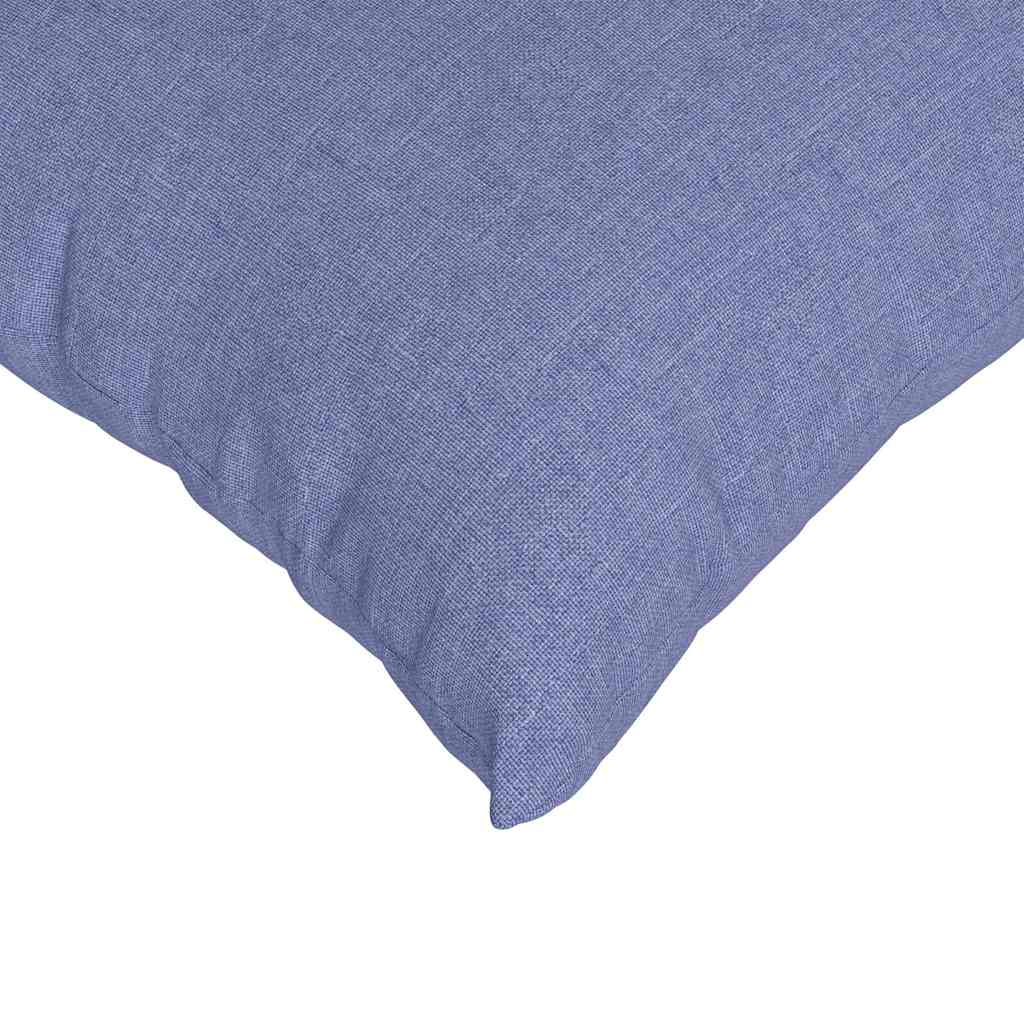 vidaXL Poduszki na sofę 2 pcs Niebieski dżins 60 x 60 cm tkanina
