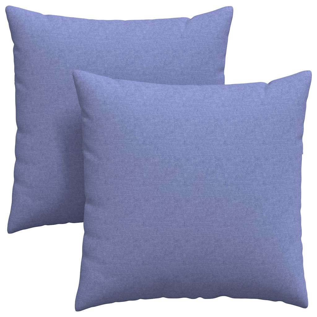 vidaXL Poduszki na sofę 2 pcs Niebieski dżins 60 x 60 cm tkanina