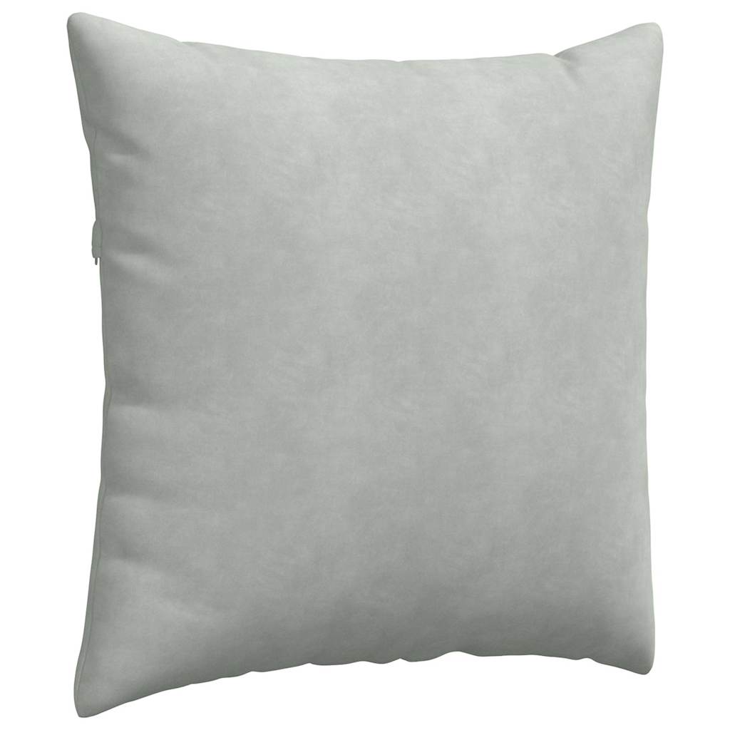 vidaXL Poduszki na sofę 2 pcs Jasnoszary 60 x 60 cm Tkanina sztruksowa