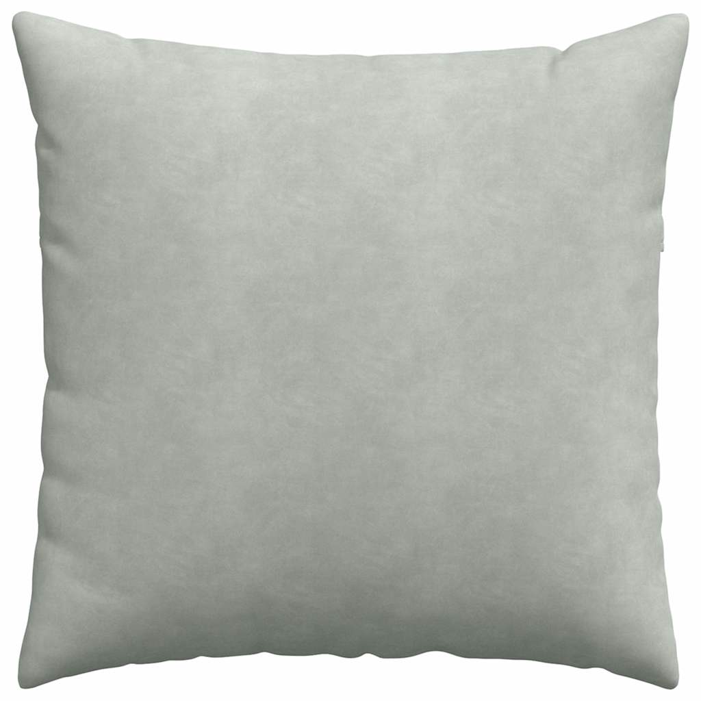 vidaXL Poduszki na sofę 2 pcs Jasnoszary 60 x 60 cm Tkanina sztruksowa