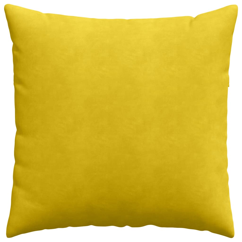 vidaXL Poduszki na sofę 2 pcs Żółty 60 x 60 cm Tkanina sztruksowa