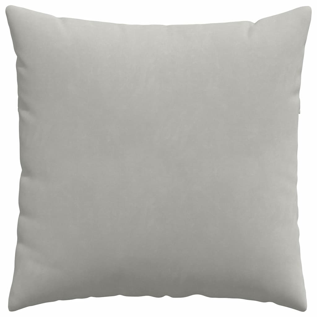 vidaXL Poduszki na sofę 2 pcs Jasnoszary 60 x 60 cm tkanina