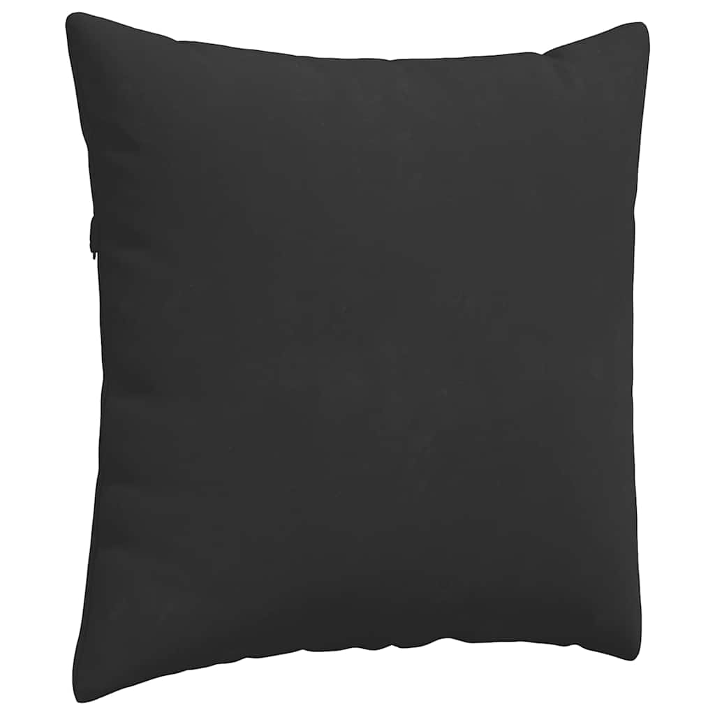 vidaXL Poduszki na sofę 2 pcs Czarny 60 x 60 cm tkanina