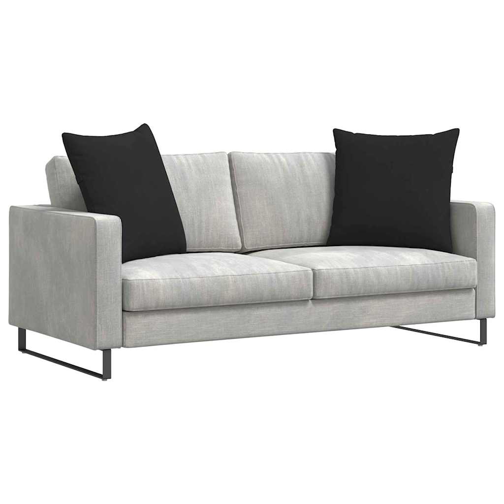 vidaXL Poduszki na sofę 2 pcs Czarny 60 x 60 cm tkanina