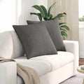vidaXL Poduszki na sofę 2 pcs Jasnoszary 60 x 60 cm Tkanina sztruksowa
