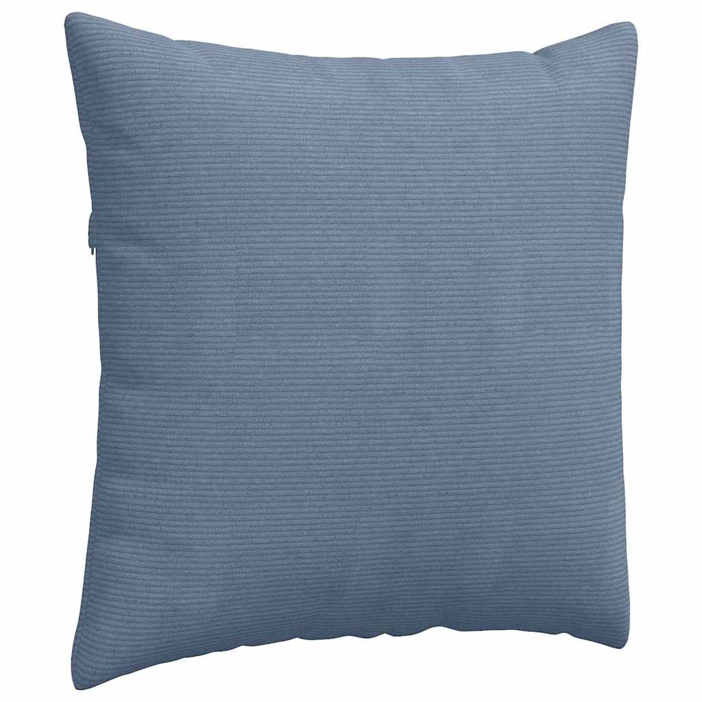 vidaXL Poduszki na sofę 2 pcs Niebieski 60 x 60 cm Tkanina sztruksowa