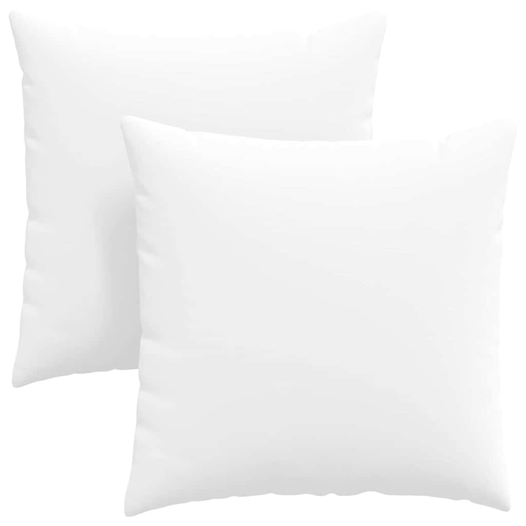 vidaXL Poduszki na sofę 2 pcs Biały 80 x 80 cm tkanina