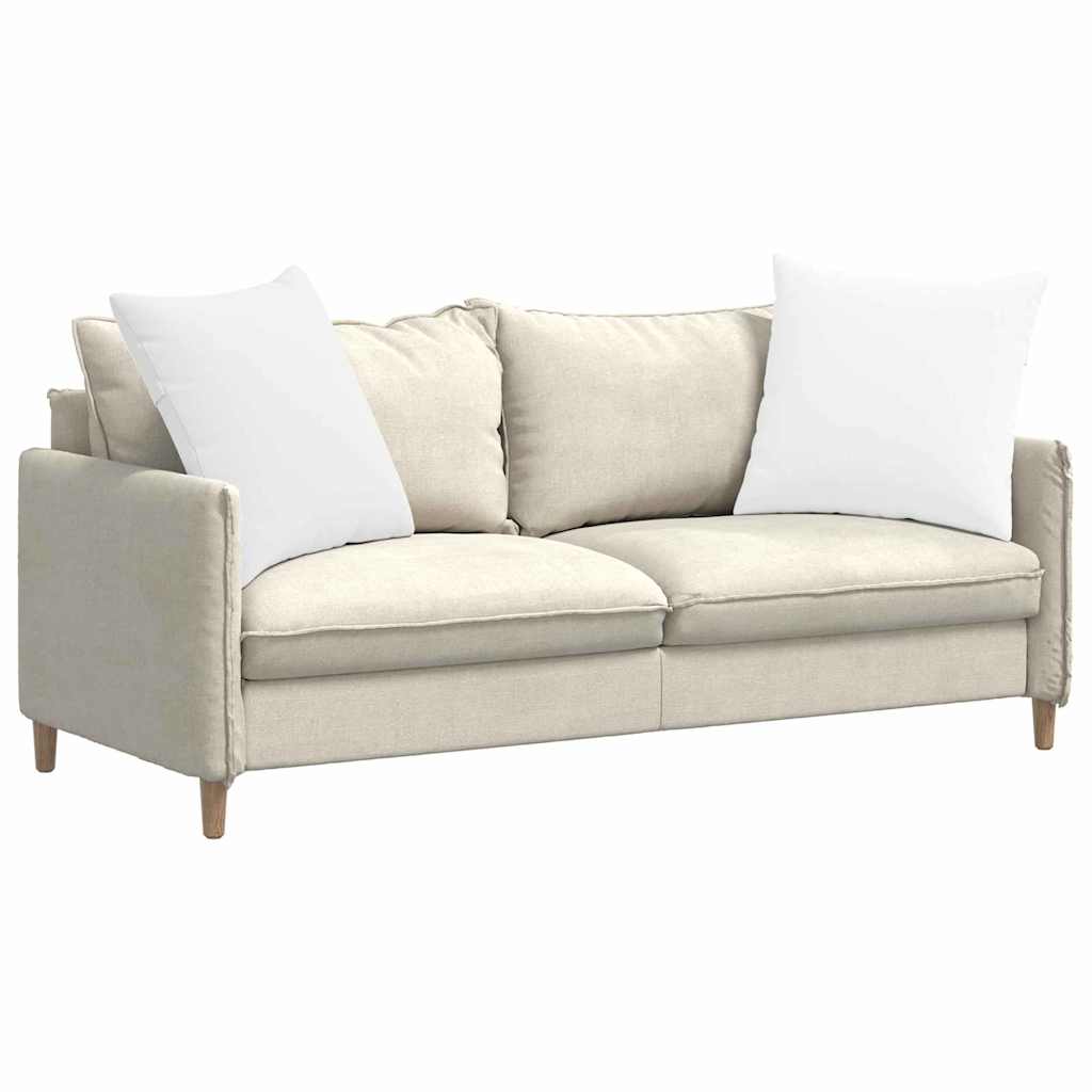 vidaXL Poduszki na sofę 2 pcs Biały 80 x 80 cm tkanina