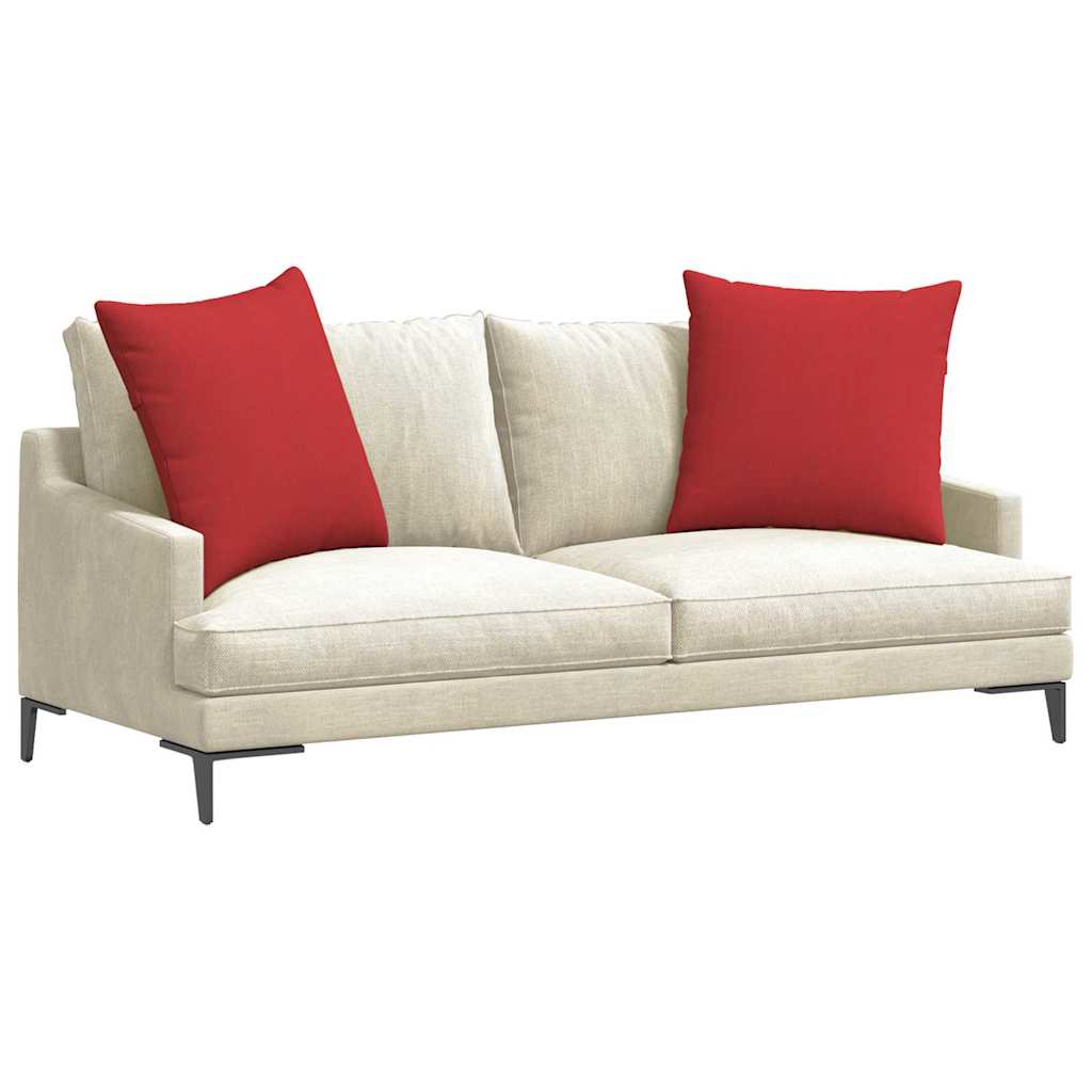 vidaXL Poduszki na sofę 2 pcs Czerwony 80 x 80 cm tkanina
