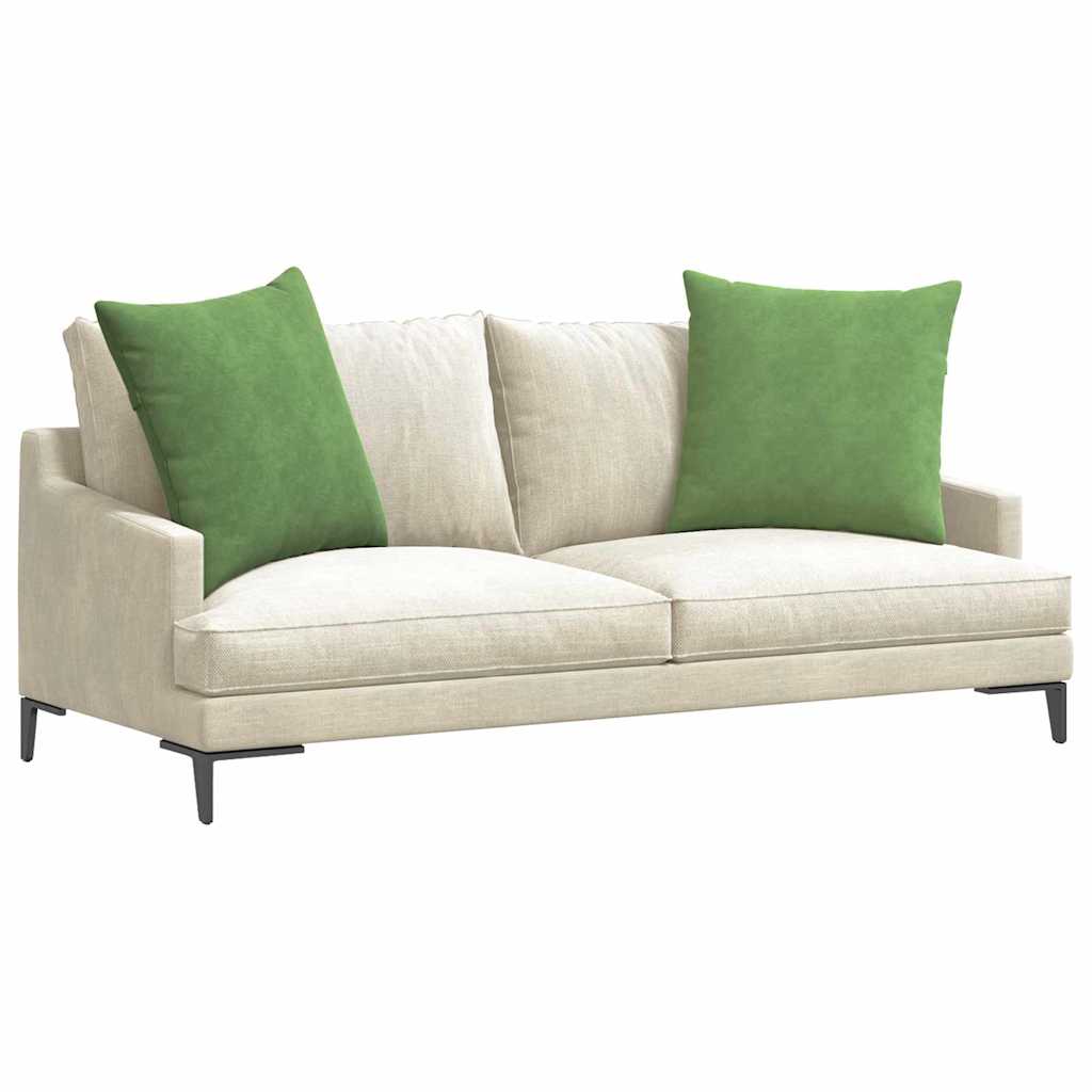 vidaXL Poduszki na sofę 2 pcs jasnozielony 80 x 80 cm