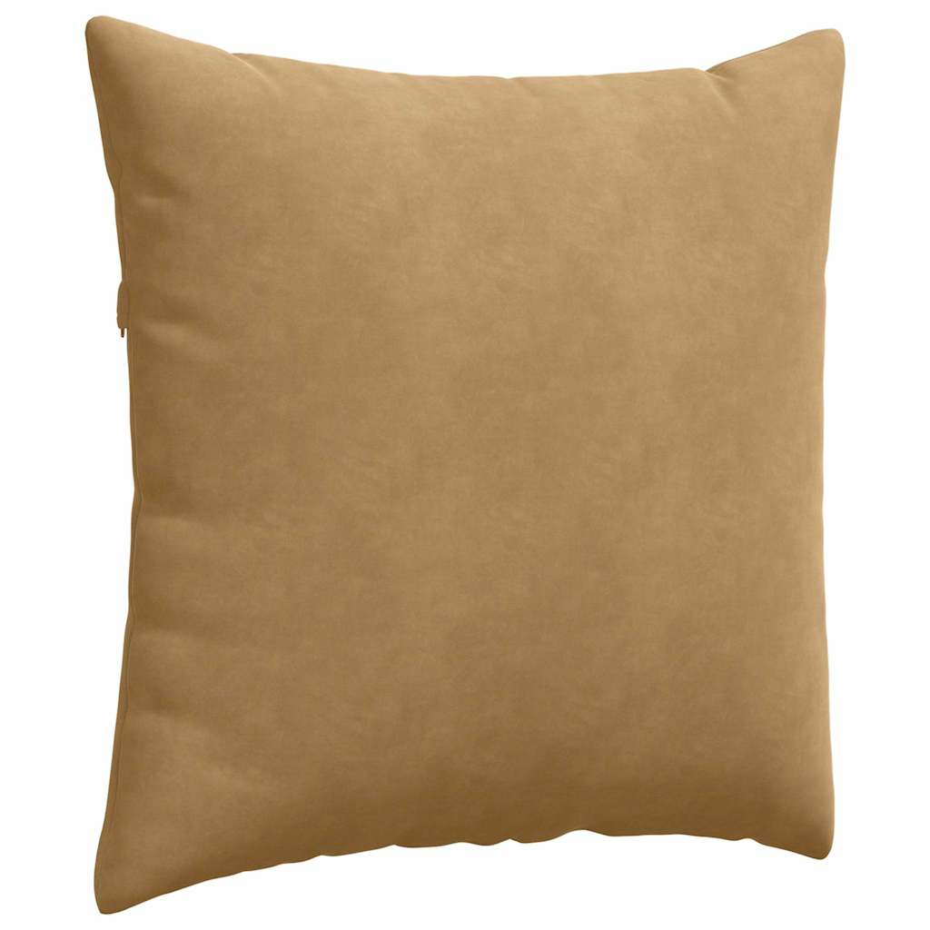 vidaXL Poduszki na sofę 2 pcs Brązowy 80 x 80 cm Tkanina sztruksowa