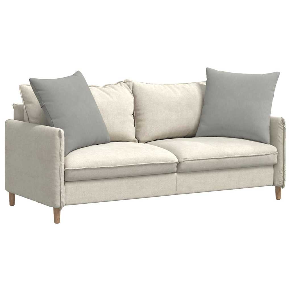 vidaXL Poduszki na sofę 2 pcs Jasnoszary 80 x 80 cm tkanina