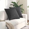 vidaXL Poduszki na sofę 2 pcs Ciemnoszary 80 x 80 cm