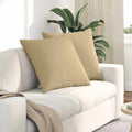 vidaXL Poduszki na sofę 2 pcs Szary zielony 80 x 80 cm