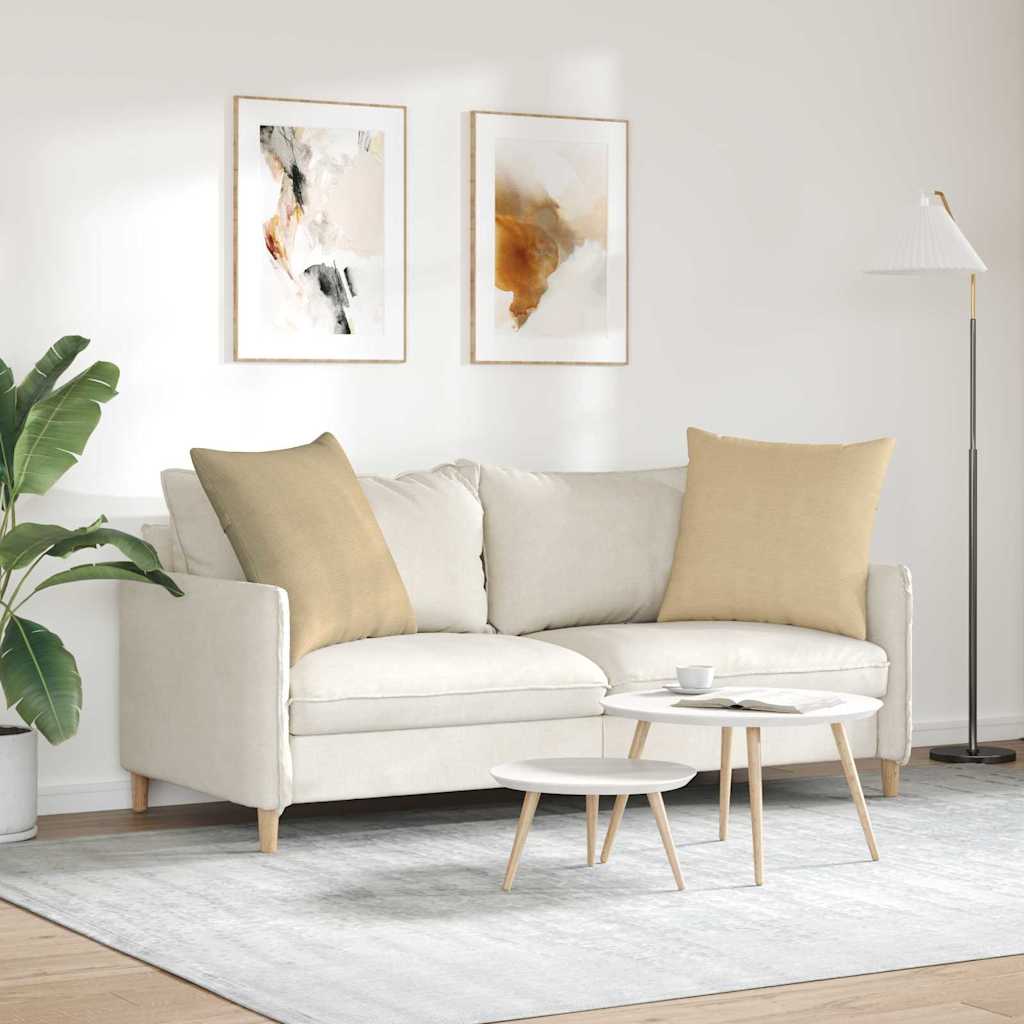 vidaXL Poduszki na sofę 2 pcs Szary zielony 80 x 80 cm