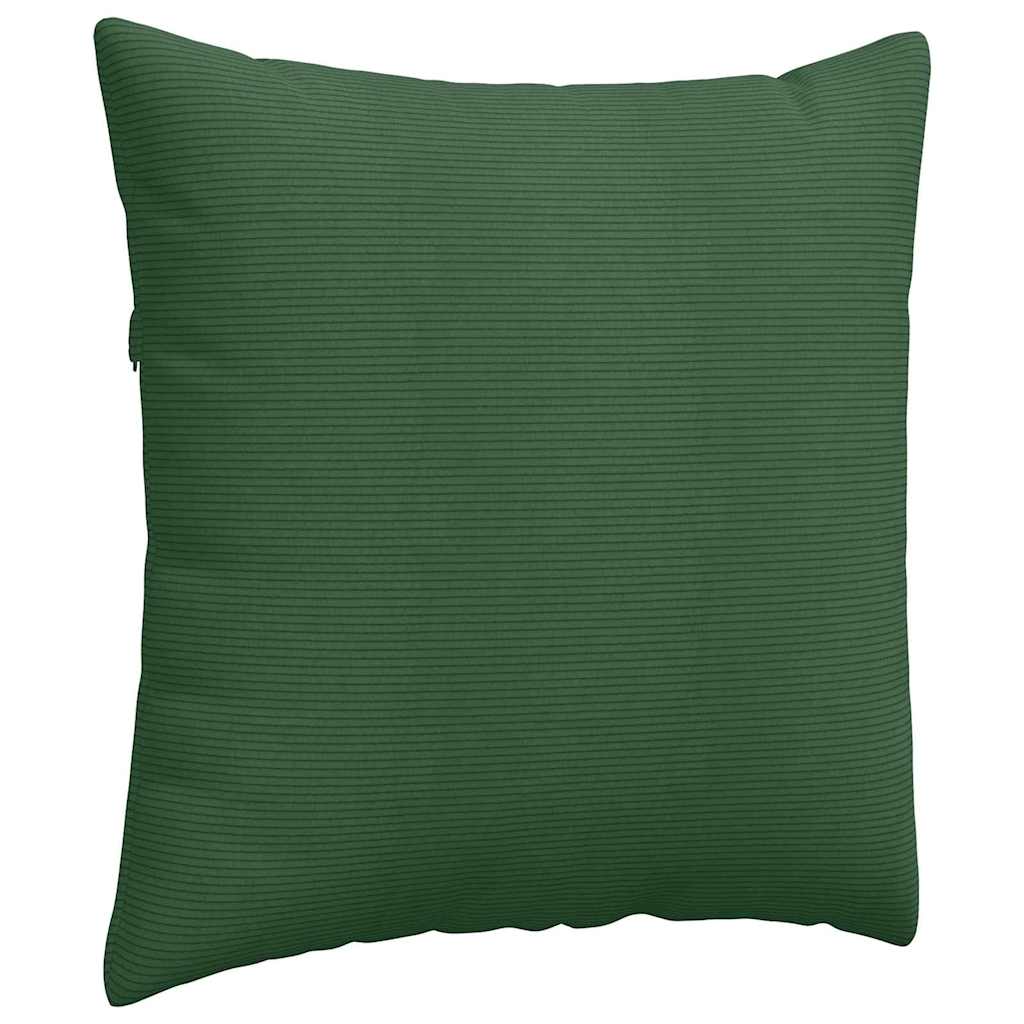 vidaXL Poduszki na sofę 2 pcs Ciemna zieleń 80 x 80 cm