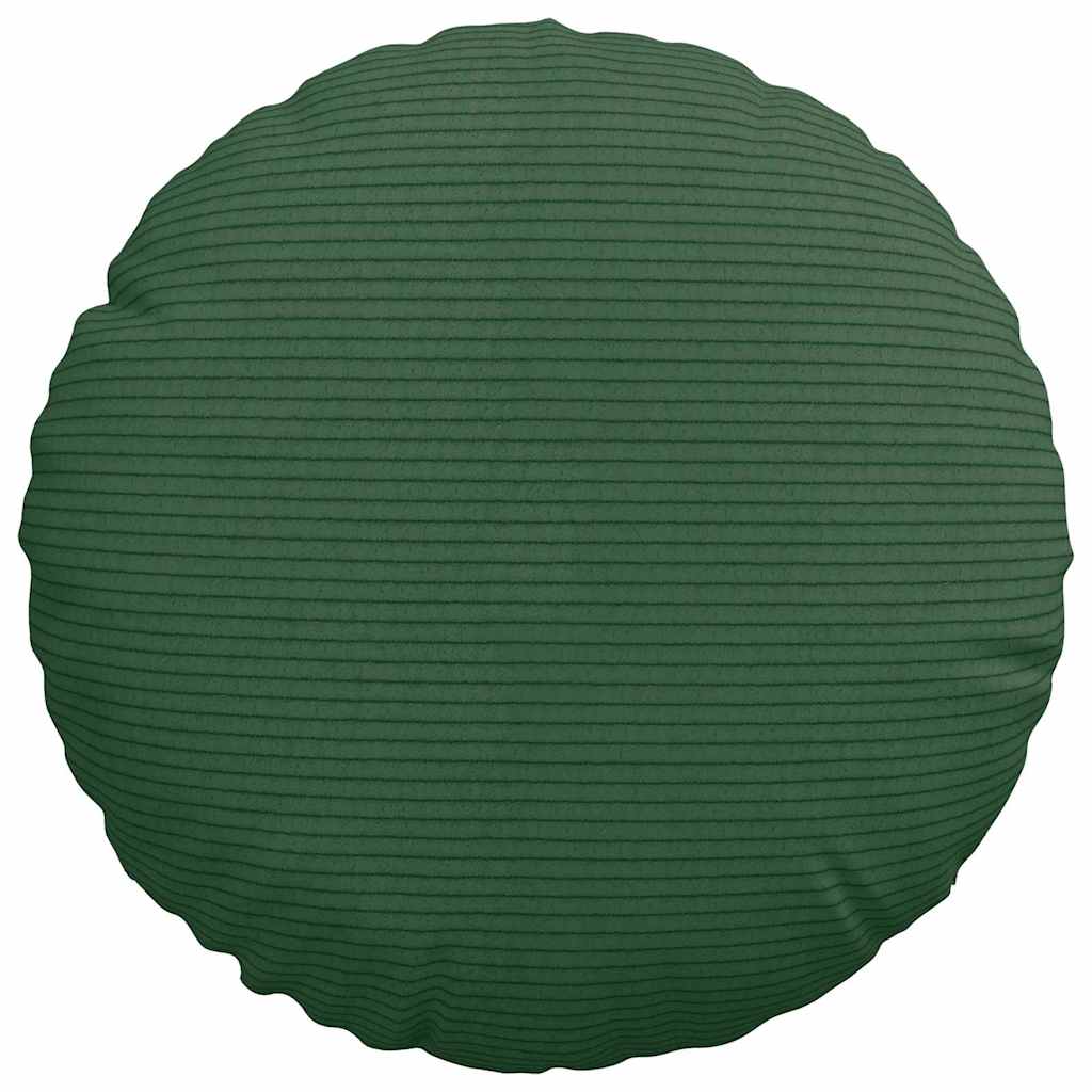 vidaXL Poduszki na siedziska 2 pcs Ciemna zieleń Ø30 x 13 cm