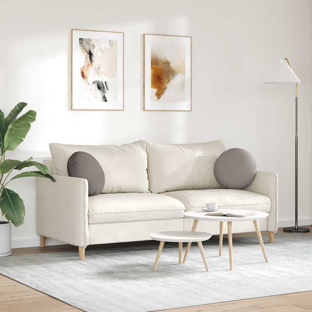 vidaXL Poduszki na siedziska 2 pcs Ciemnoszary Ø40 x 13 cm tkanina