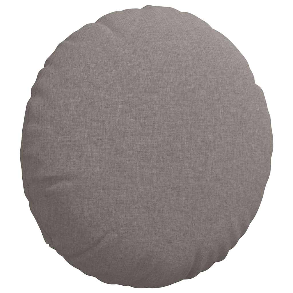vidaXL Poduszki na siedziska 2 pcs Ciemnoszary Ø40 x 13 cm tkanina