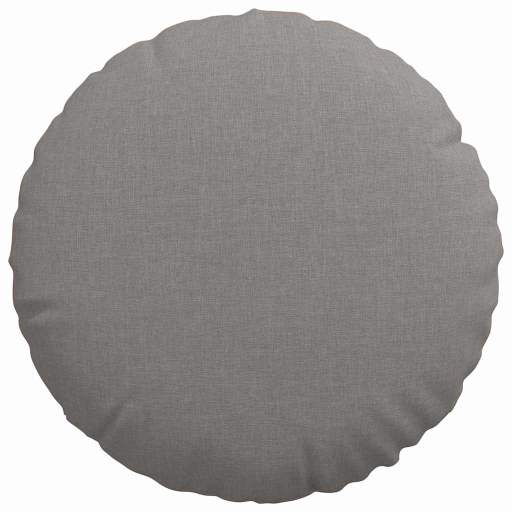 vidaXL Poduszki na siedziska 2 pcs Ciemnoszary Ø40 x 13 cm tkanina