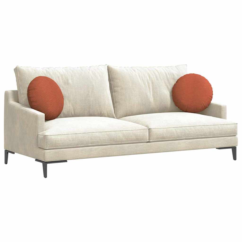 vidaXL Poduszki na siedziska 2 pcs Czerwono-pomarańczowy Ø 40 cm
