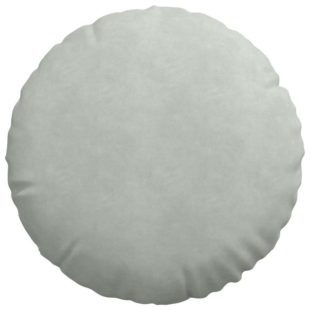 vidaXL Poduszki na siedziska 2 pcs Jasnoszary Ø50 x 19 cm Aksamit