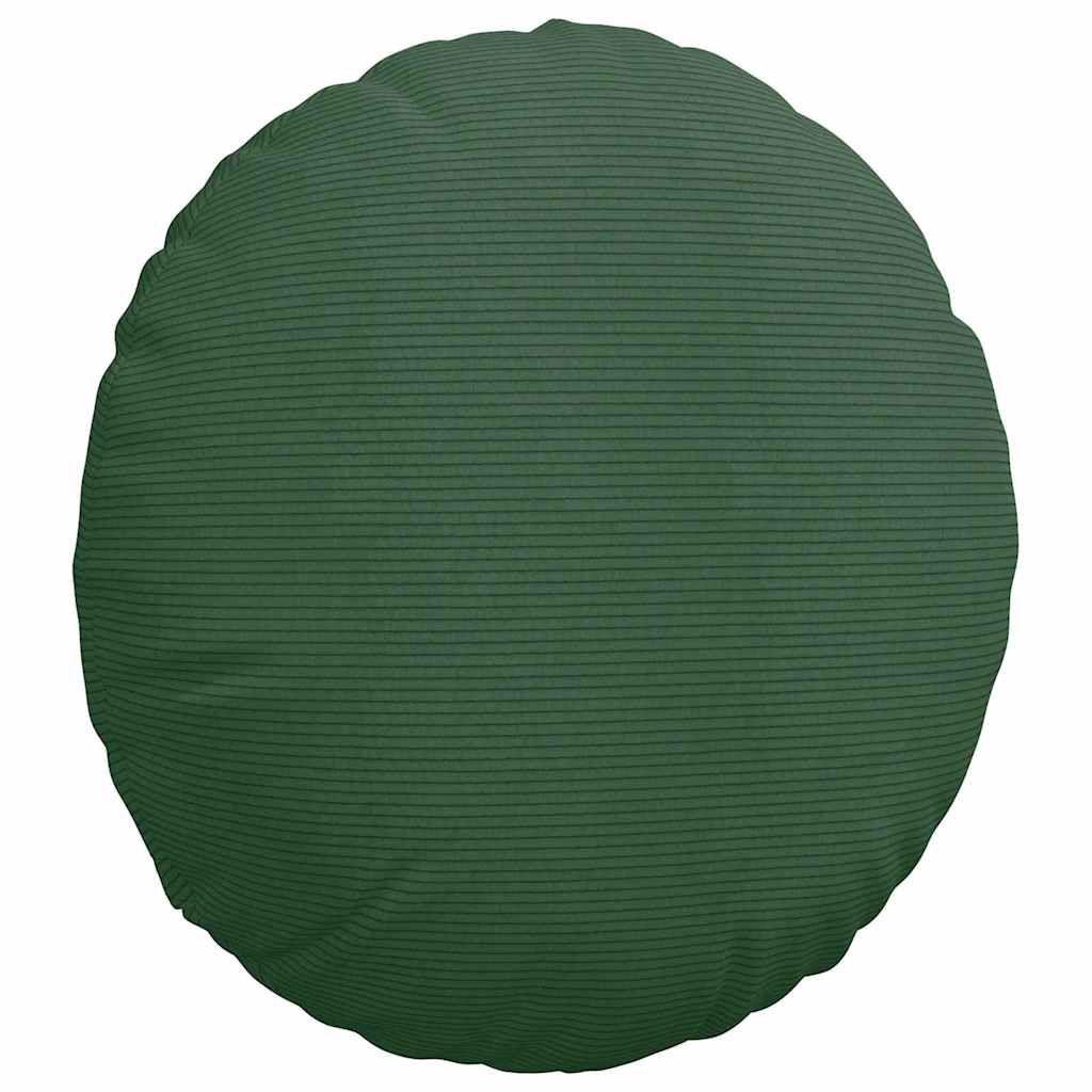 vidaXL Poduszki na siedziska 2 pcs Ciemna zieleń Ø50 x 19 cm