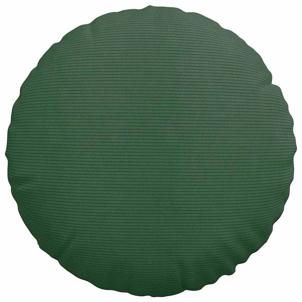 vidaXL Poduszki na siedziska 2 pcs Ciemna zieleń Ø50 x 19 cm