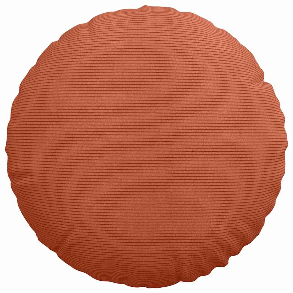 vidaXL Poduszki na siedziska 2 pcs Czerwono-pomarańczowy Ø50 x 19 cm